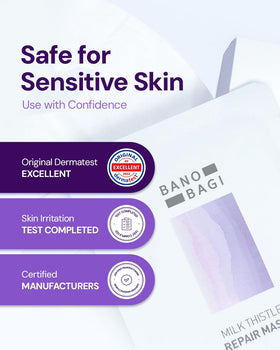 BANOBAGI open pouch with mask laid flat showing thin sheet detail