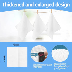 BanYakong sheet next to ruler showing 7.9-inch size for full-face coverage