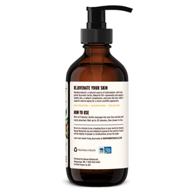 Banyan Botanicals massaged into arm after shower, full-body hydration benefit