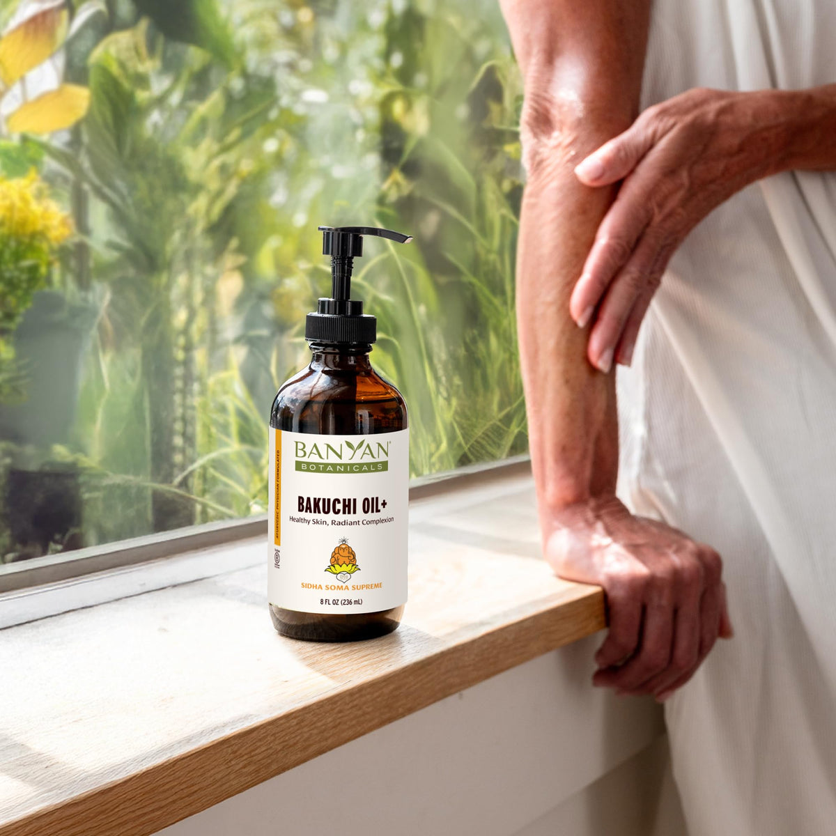 Banyan Botanicals ingredients label close-up, transparency and organic sourcing benefit