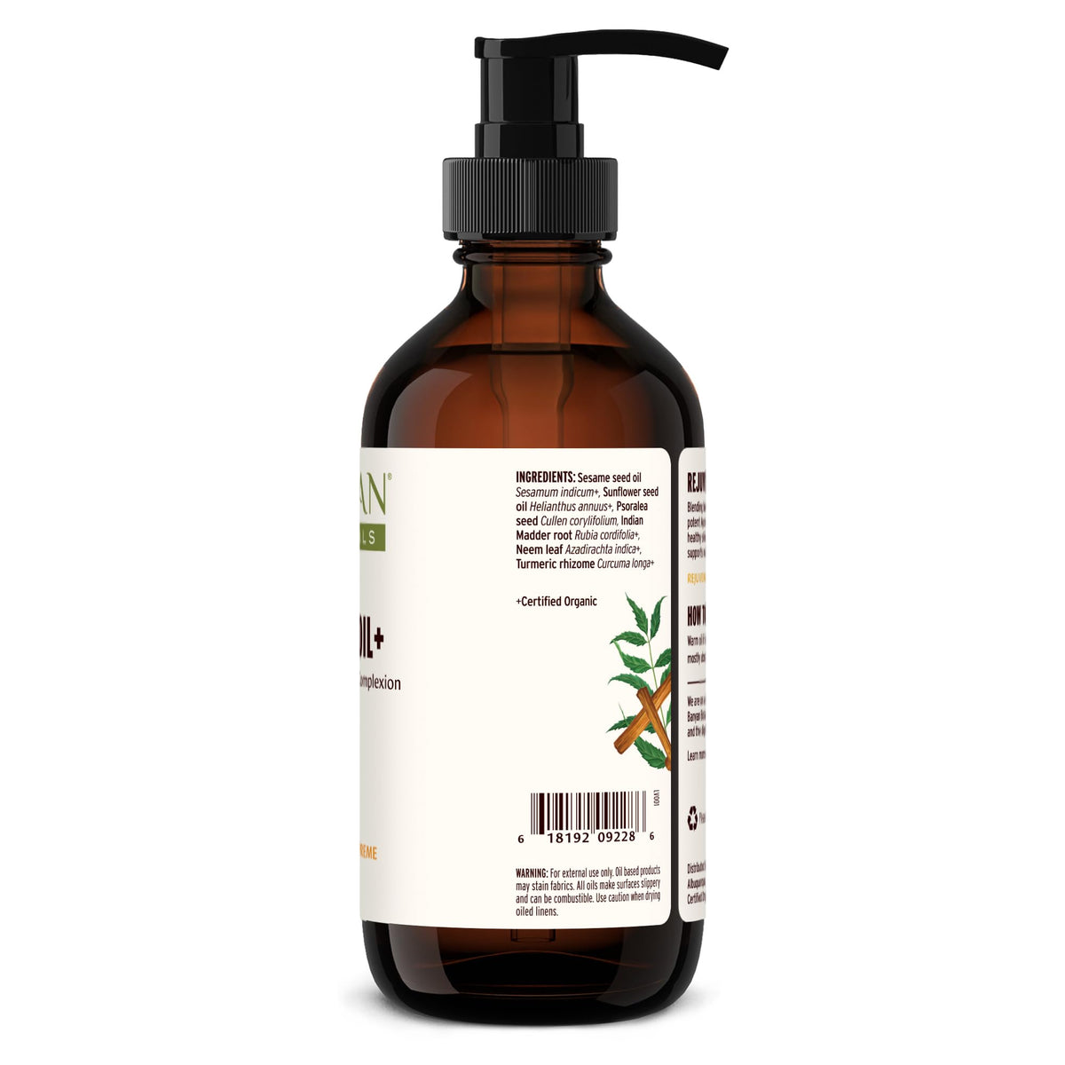 Banyan Botanicals bottle on bathroom counter lifestyle shot, daily routine integration benefit