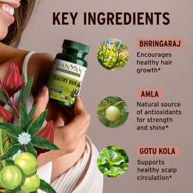 Banyan Botanicals bhringaraj herb close-up highlighting natural potency