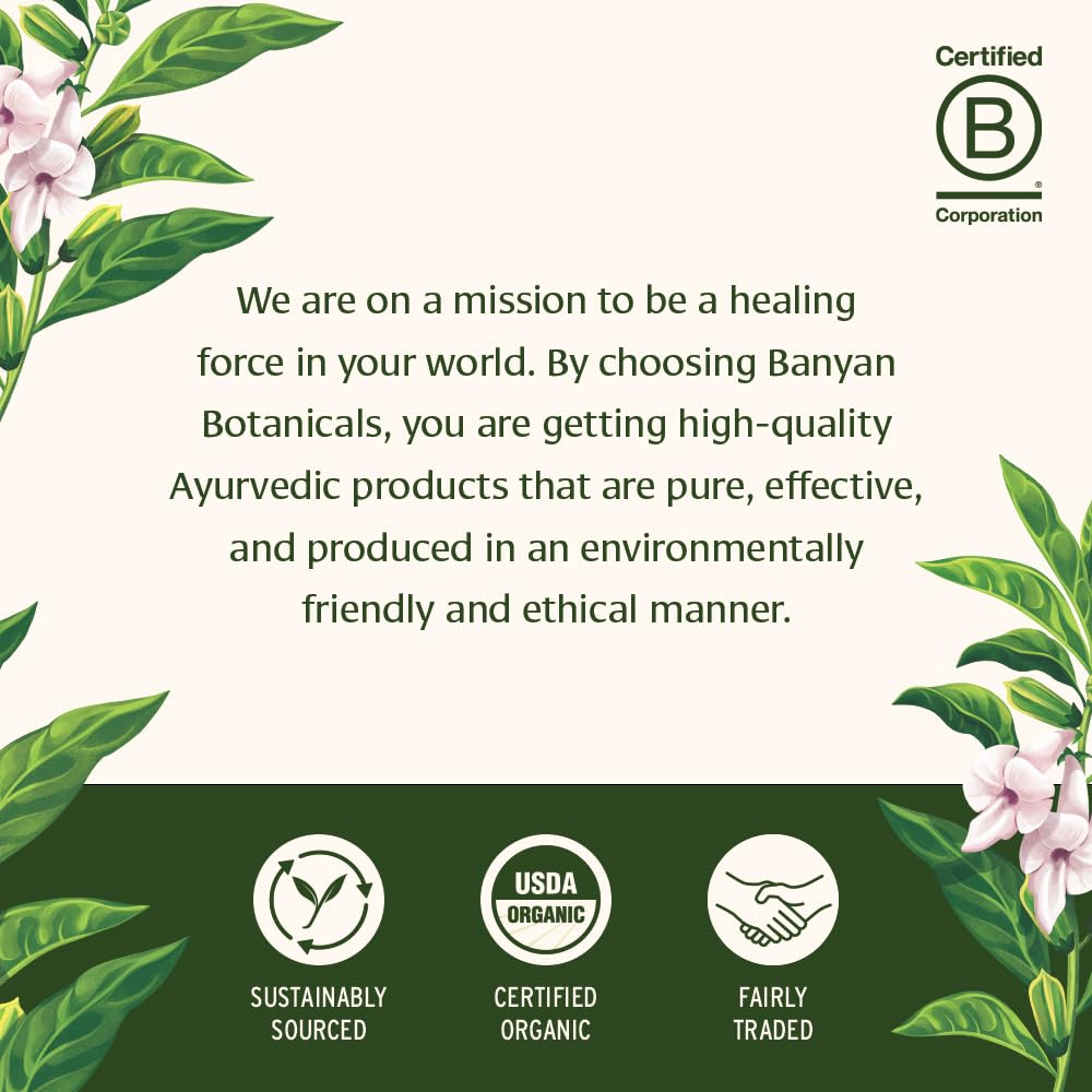 Banyan Botanicals bottle with sesame seeds showing natural cold-pressed origin