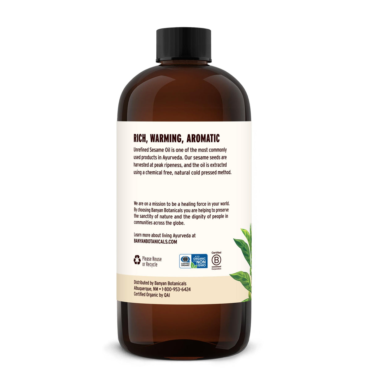 Banyan Botanicals full body Abhyanga setup promoting calming self-massage ritual