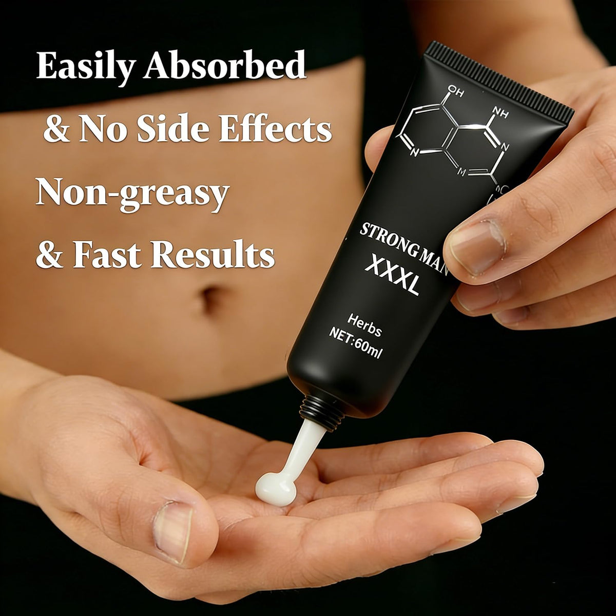 BAOMGET cream pump dispense detail showing precise dosing and mess-free use