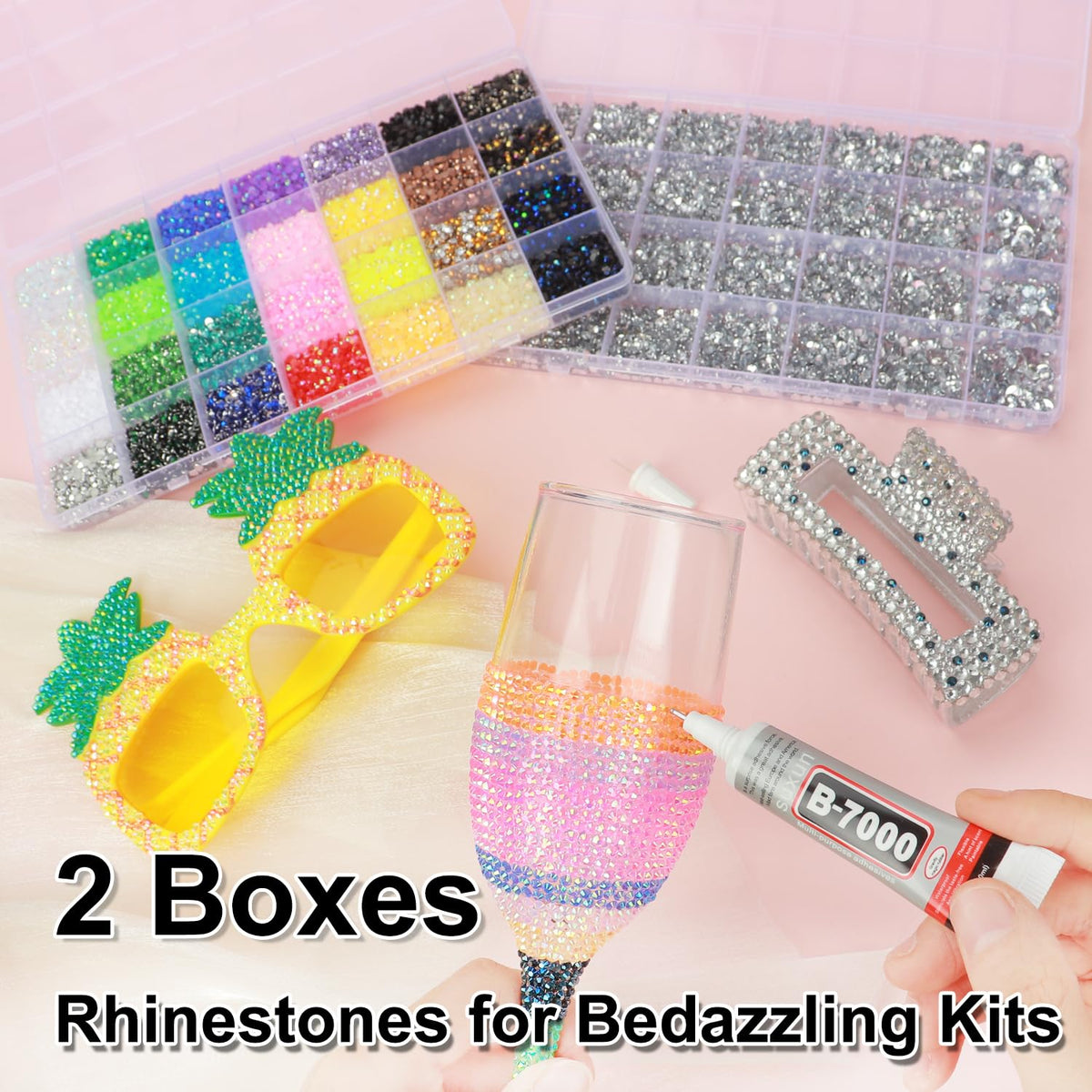 BAOYAALIN vibrant 28-color 3mm resin rhinestones close-up for colorful craft accents
