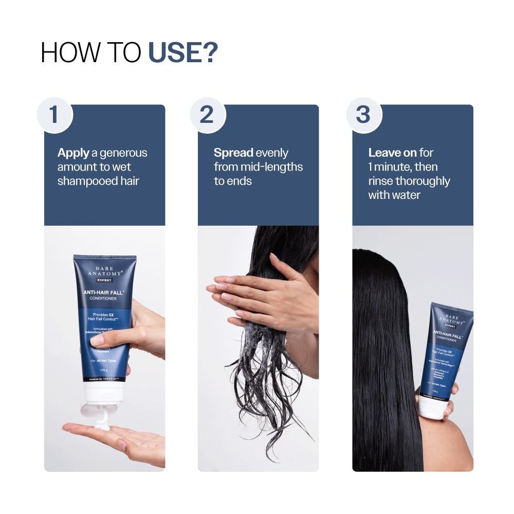 Bare Anatomy before-and-after hair result showing reduced frizz and stronger-looking strands