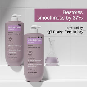 Bare Anatomy shampoo pouring to show lightweight texture and easy spread