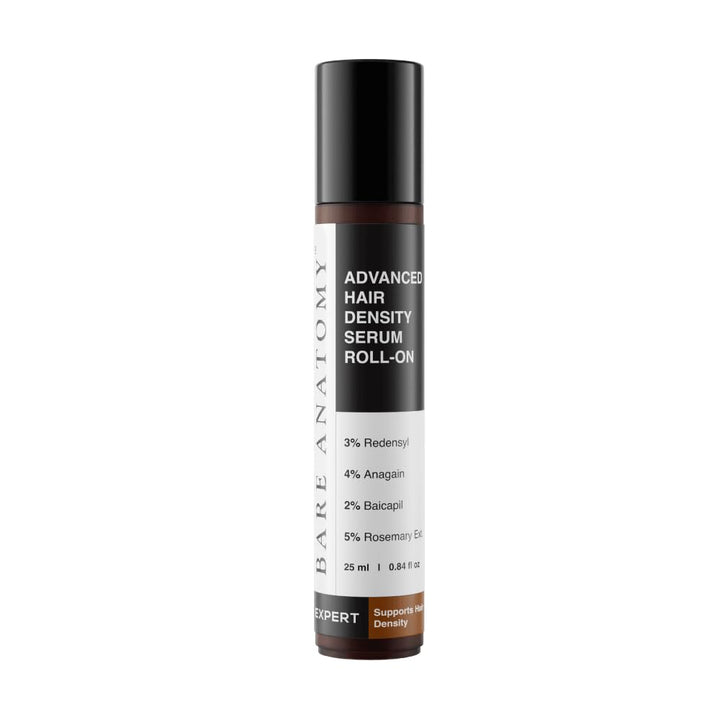 Bare Anatomy front packaging showing the roll-on bottle and benefits