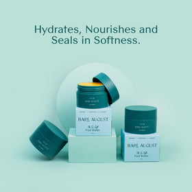 Bare August label detail showing ingredients and natural butter benefits