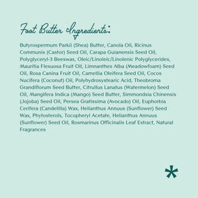 Bare August ingredients display with shea, mango and beeswax for nourishment