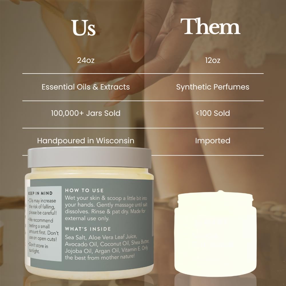 Bare Botanics application on leg in shower shows effective exfoliation and smoother skin