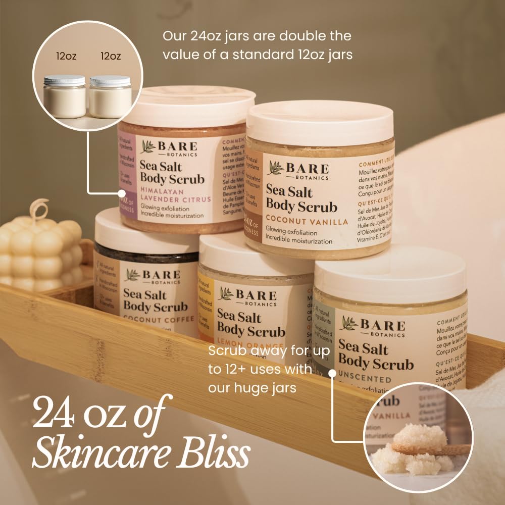 Bare Botanics label and ingredient list closeup highlighting natural ingredients