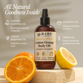 BARE BOTANICS applied to damp forearm to lock in moisture quickly