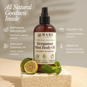 BARE BOTANICS oil pouring to show lightweight texture and quick absorption