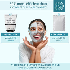 Bare Essentials Living mixed face mask in bowl demonstrating easy blending and gentle skincare use