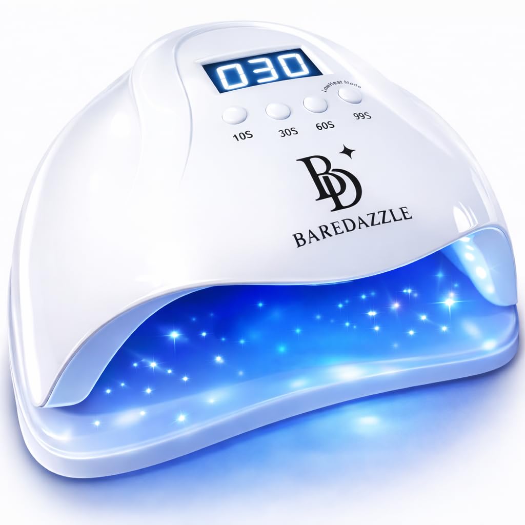 BAREDAZZLE front view showing lamp and controls for fast salon results