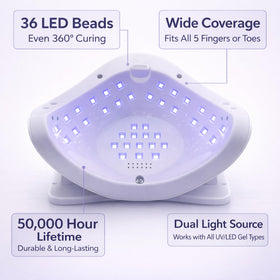 BAREDAZZLE removable base detached for easy pedicures and cleaning