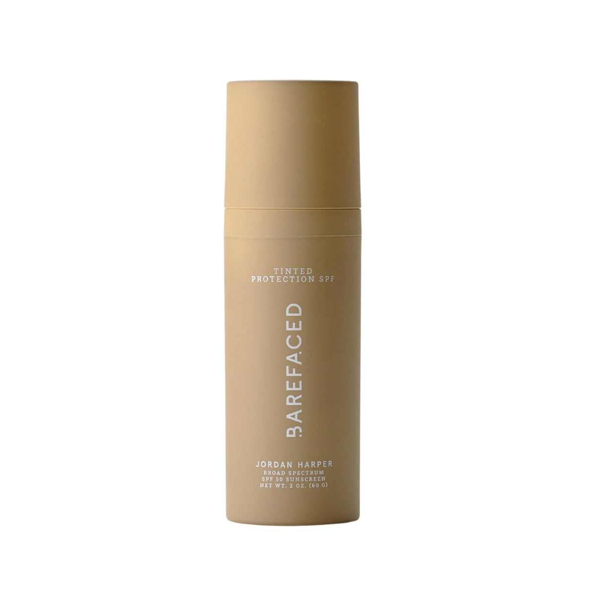 Barefaced front packaging showing 60ml bottle and SPF label for reliable protection