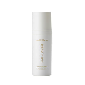 Barefaced front packaging showing 60ml tube and SPF label, clear product identity and protection