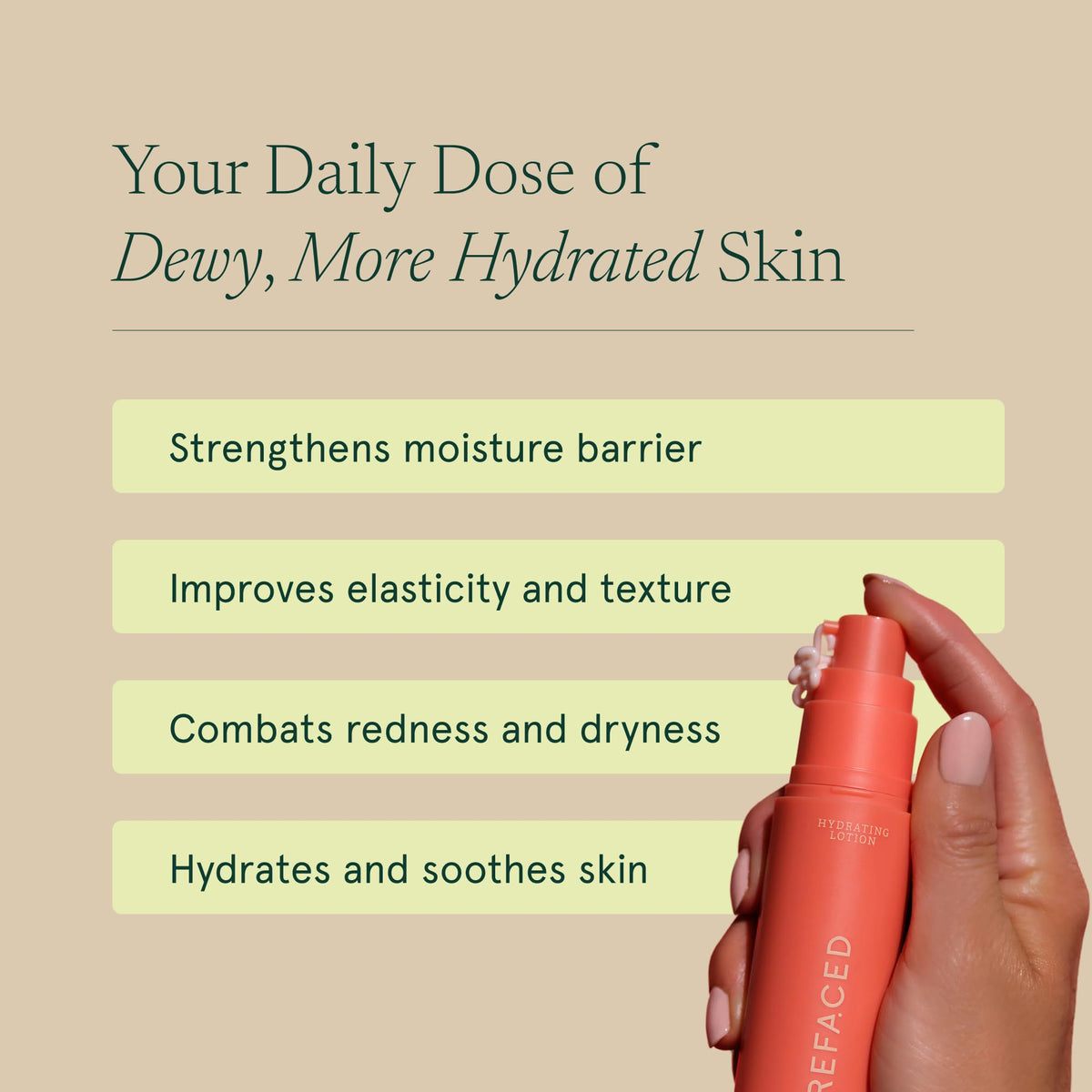 Barefaced ingredients label close-up showing active niacinamide and hyaluronic benefit