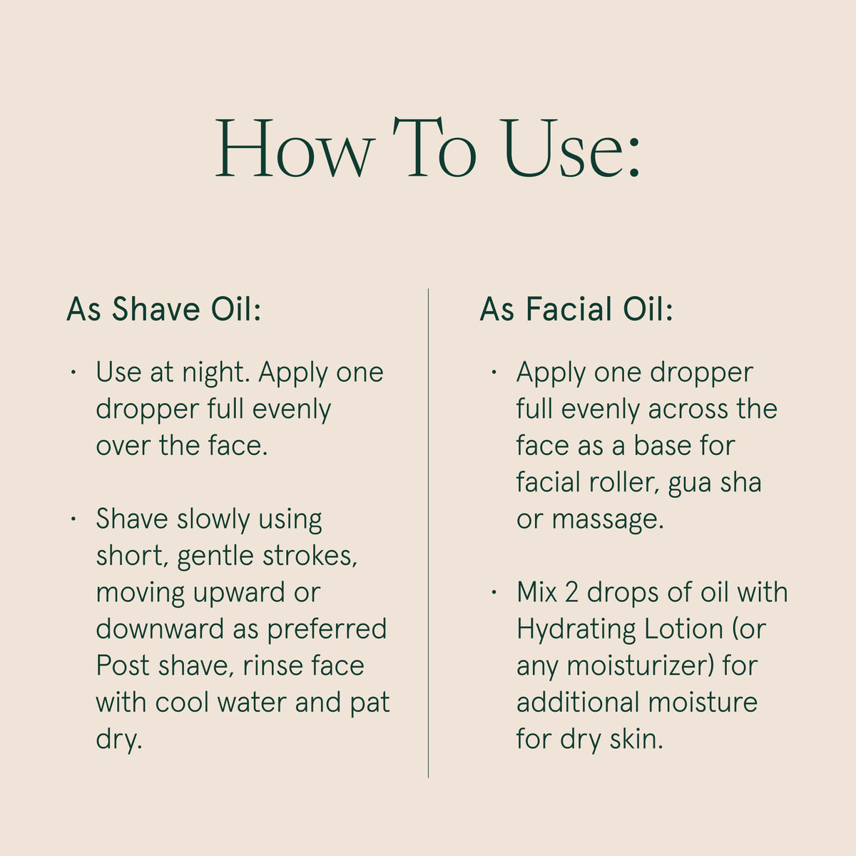 Barefaced oil texture close-up highlighting lightweight feel and non-greasy finish