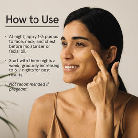 Barefaced closeup of key ingredients like bakuchiol and oils highlighting soothing benefit