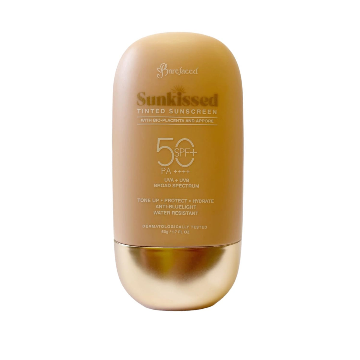 Barefaced Sunkissed front packaging showing tube and SPF label for reliable protection