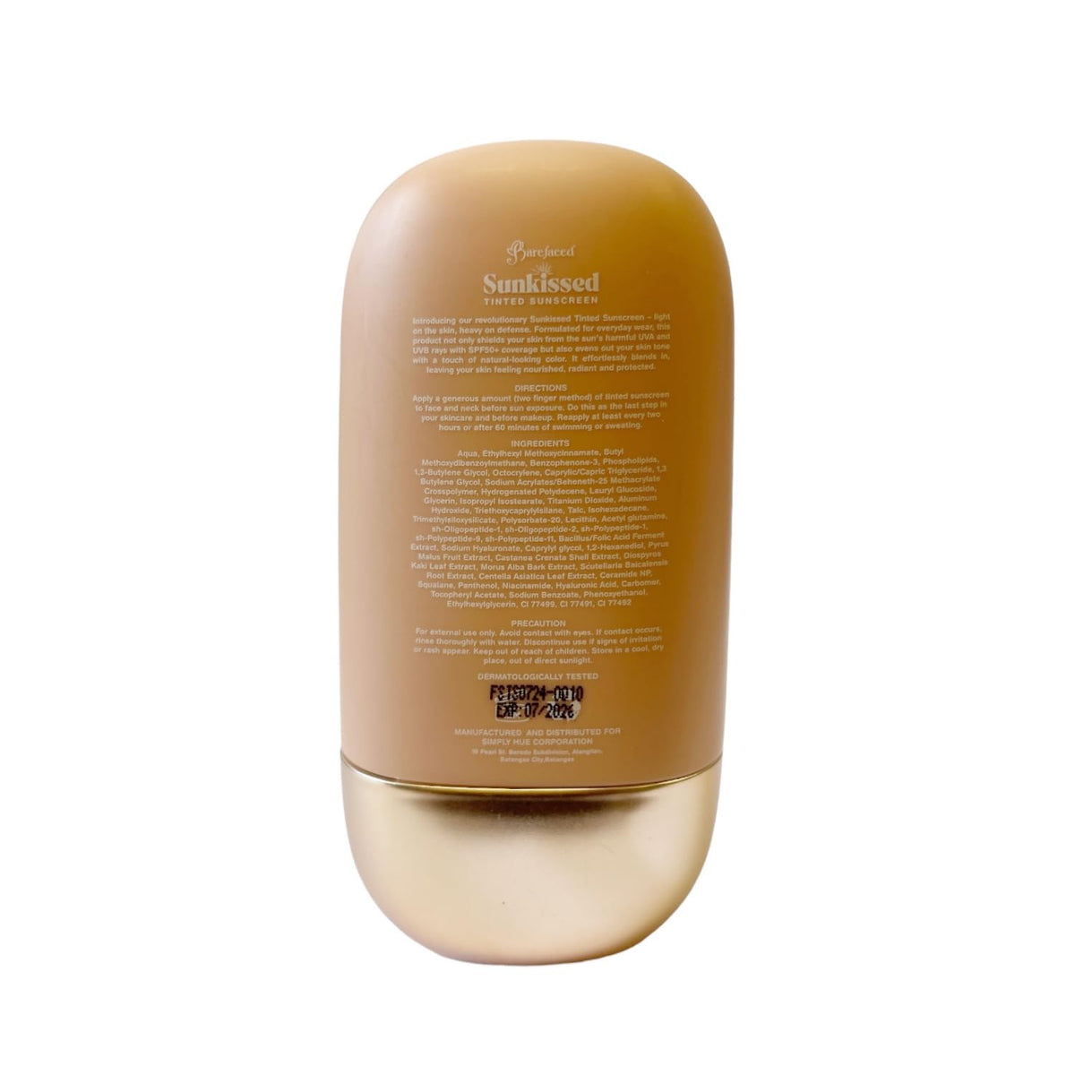 Barefaced Sunkissed creamy texture close-up highlighting blendable tint and hydration