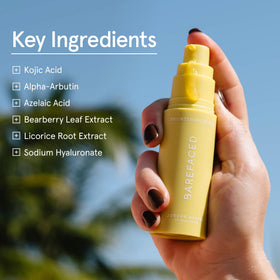 Barefaced serum texture close-up highlighting lightweight hydrating feel