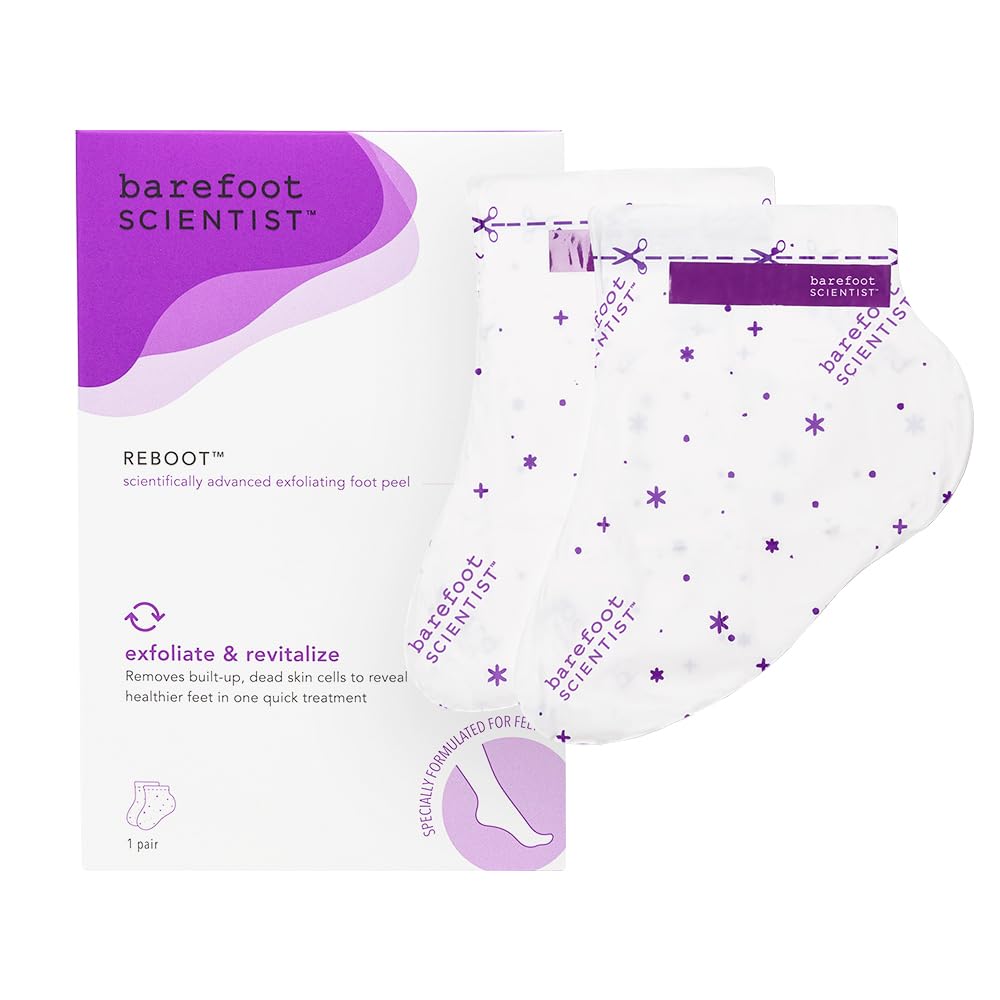 Barefoot Scientist booties front packaging showing product and easy application benefit