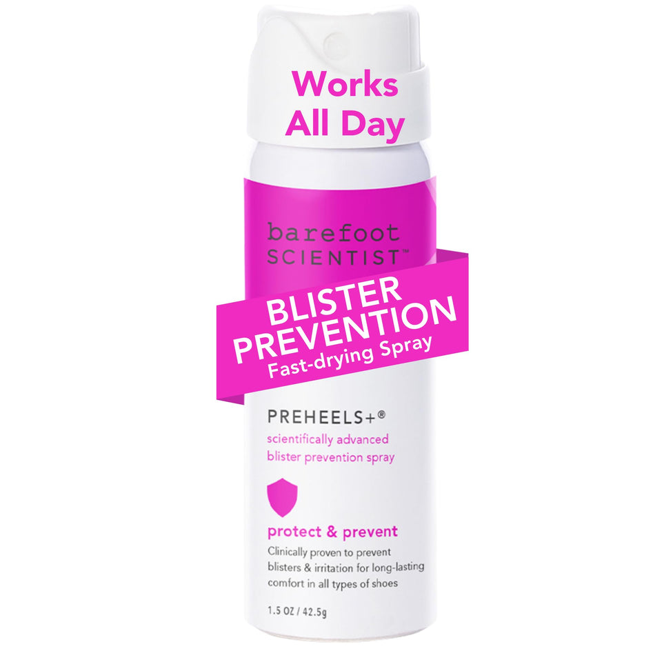 Barefoot Scientist PreHeels+ front packaging showing product and benefits