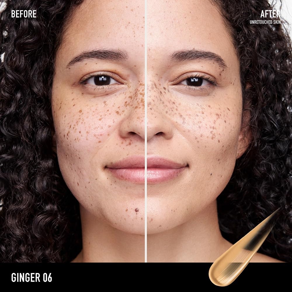 bareMinerals application with fingertips on cheek for natural coverage