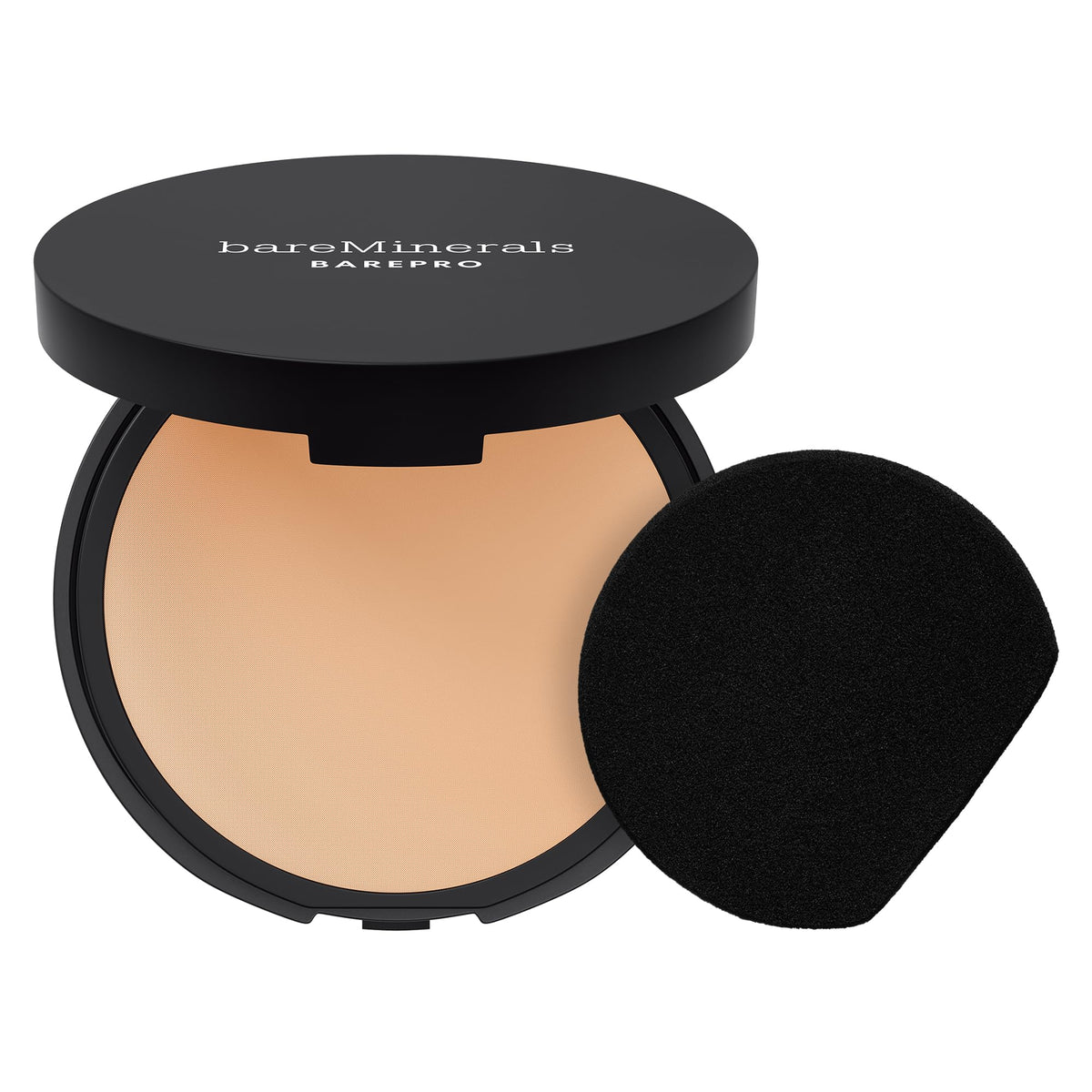 bareMinerals compact front packaging showing sleek design and portability