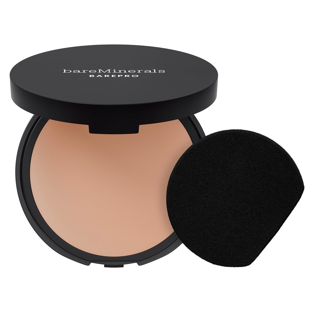 bareMinerals compact front view showing sleek matte case and shade label