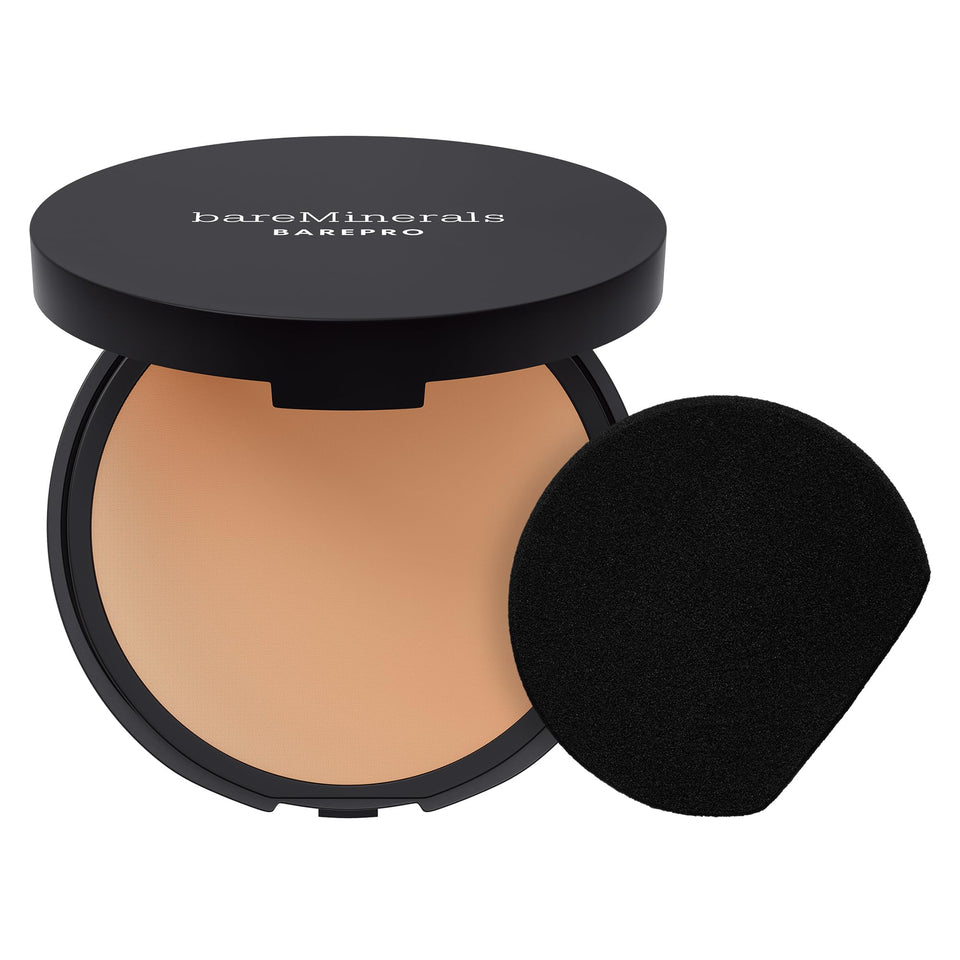 bareMinerals compact front view showing sleek matte finish and shade