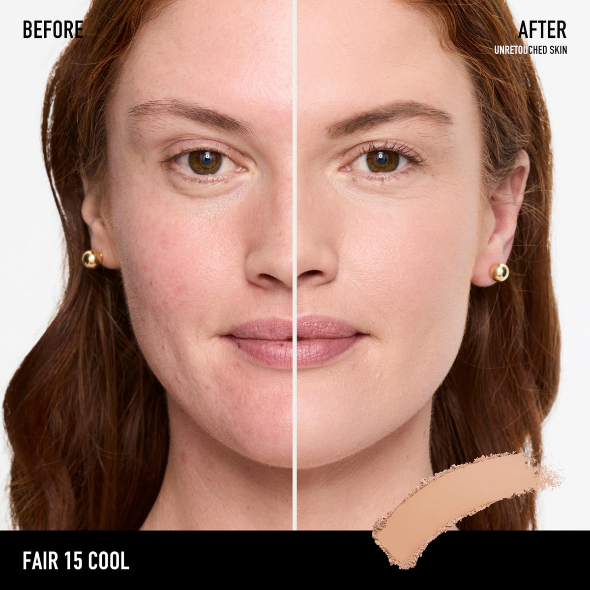 bareMinerals compact opened to reveal powder and application sponge for easy touch-ups