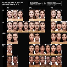 bareMinerals foundation blended on skin demonstrating natural full coverage