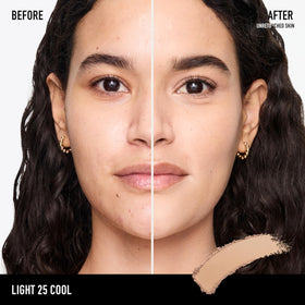 bareMinerals open compact with sponge included for quick on-the-go application benefit