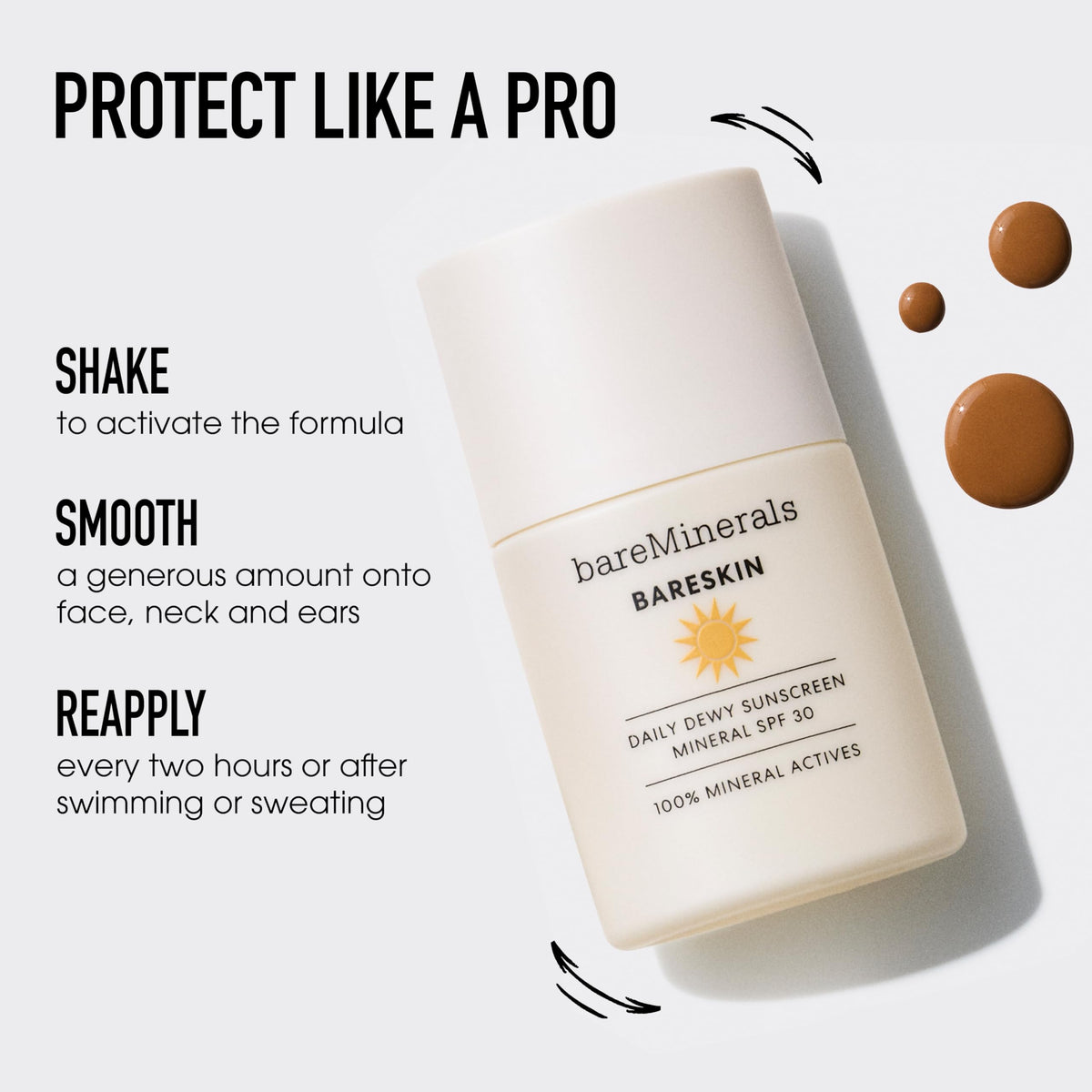 bareMinerals ingredient display with niacinamide and ginger for skin comfort