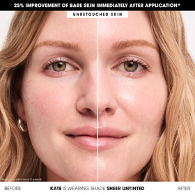 bareMinerals pump dispenser detail for clean, controlled sunscreen application