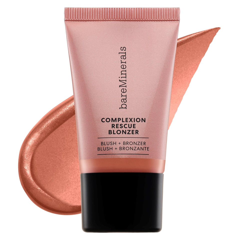 bareMinerals front packaging shows compact tube and shade name, quick product ID benefit