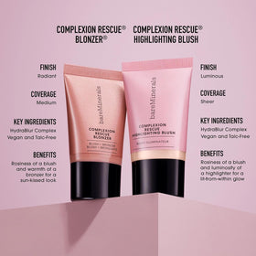 bareMinerals ingredients label highlighting hyaluronic acid and squalane hydration