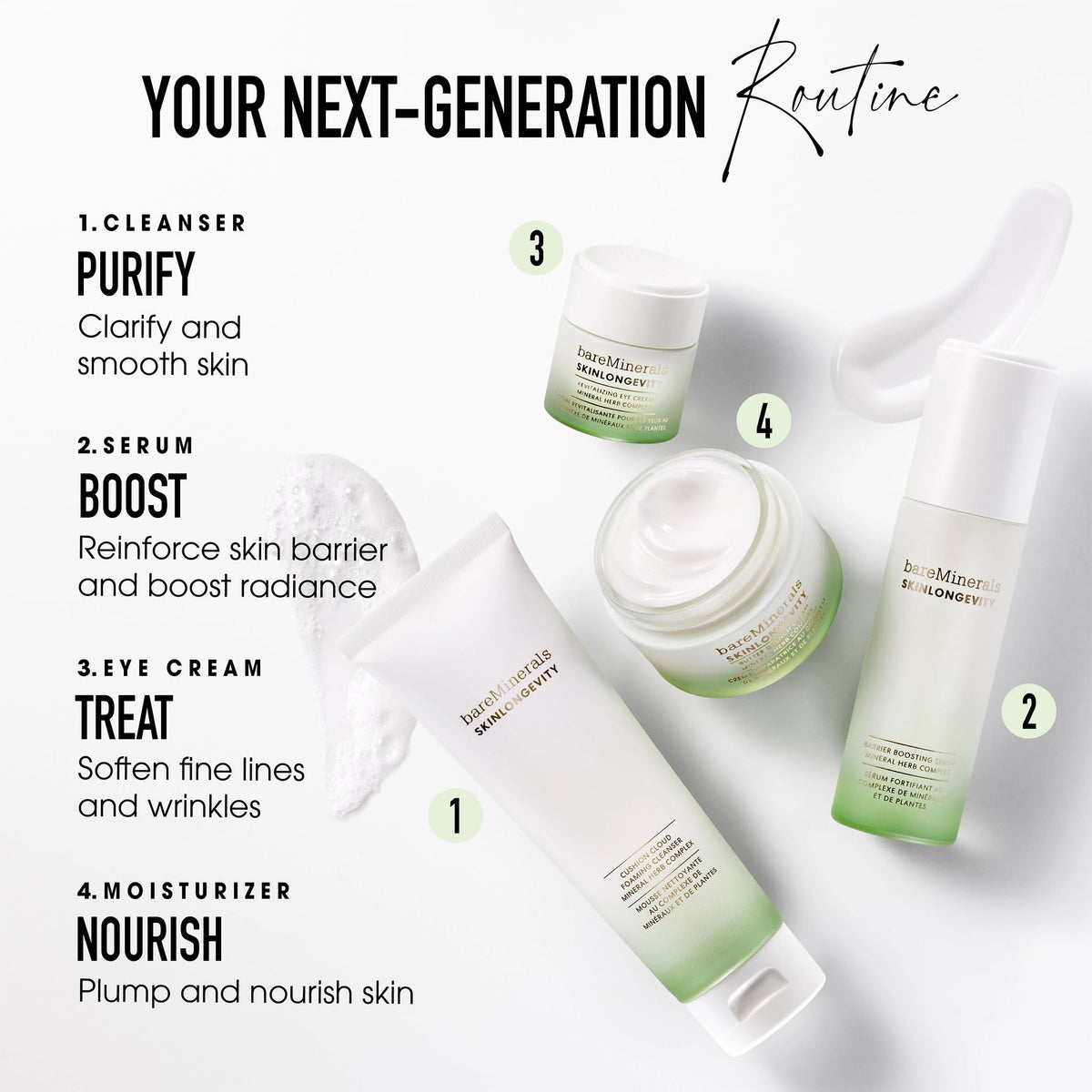 bareMinerals moisturizer beside towel in bathroom routine showing daily use benefit