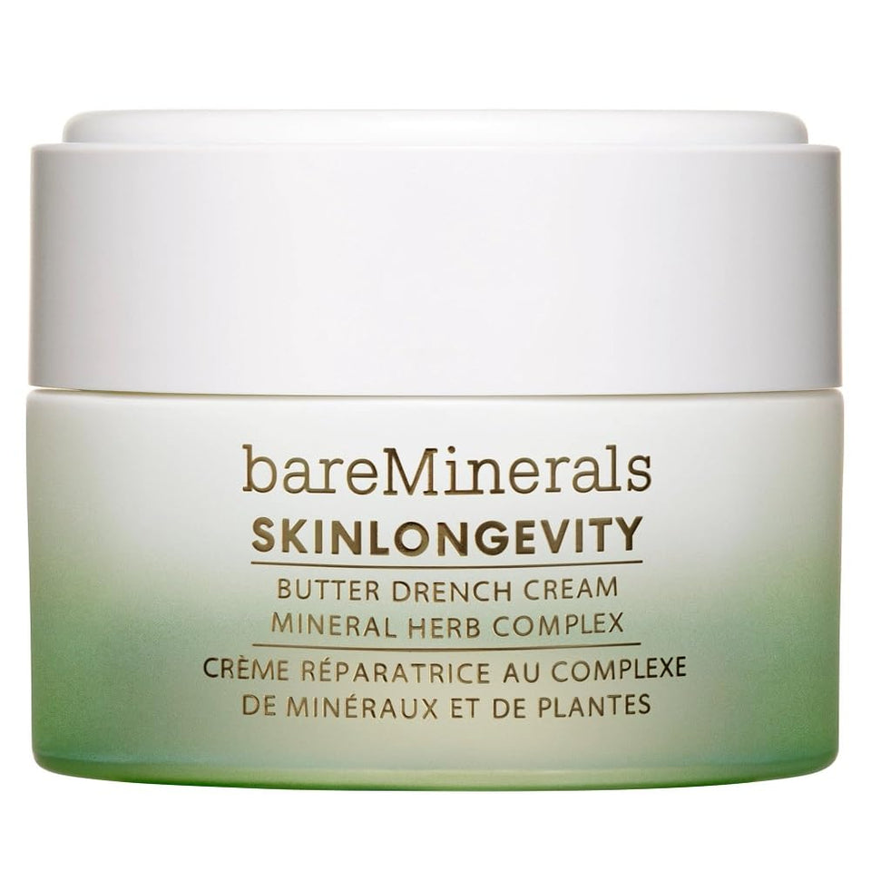 bareMinerals jar front view showing clean packaging and rich hydration benefit