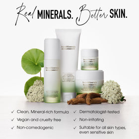 bareMinerals jar held in hand for size comparison and travel-friendly convenience