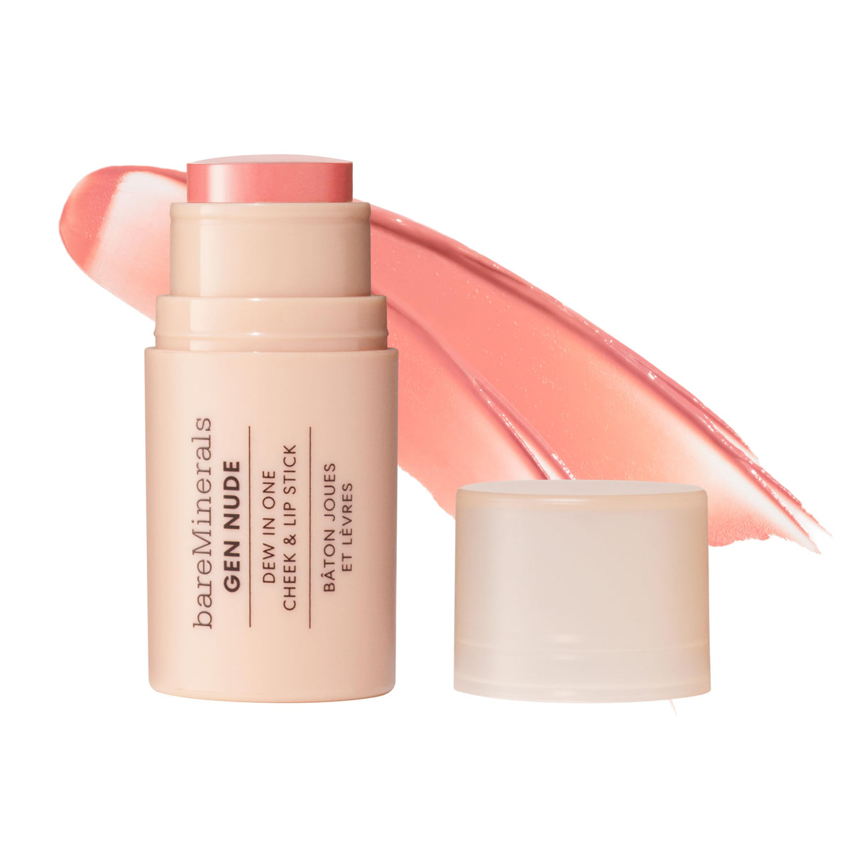 bareMinerals Call My Blush front view showing twist-up stick for quick application and convenience