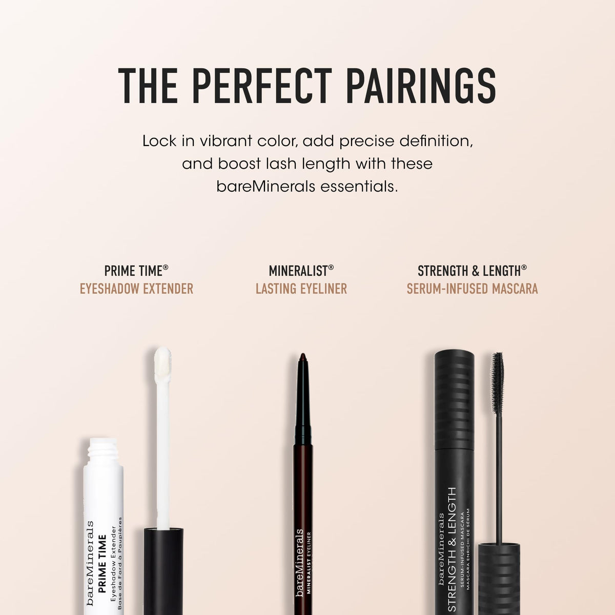 bareMinerals Celestine jar held in hand showing compact size and travel-friendly benefit