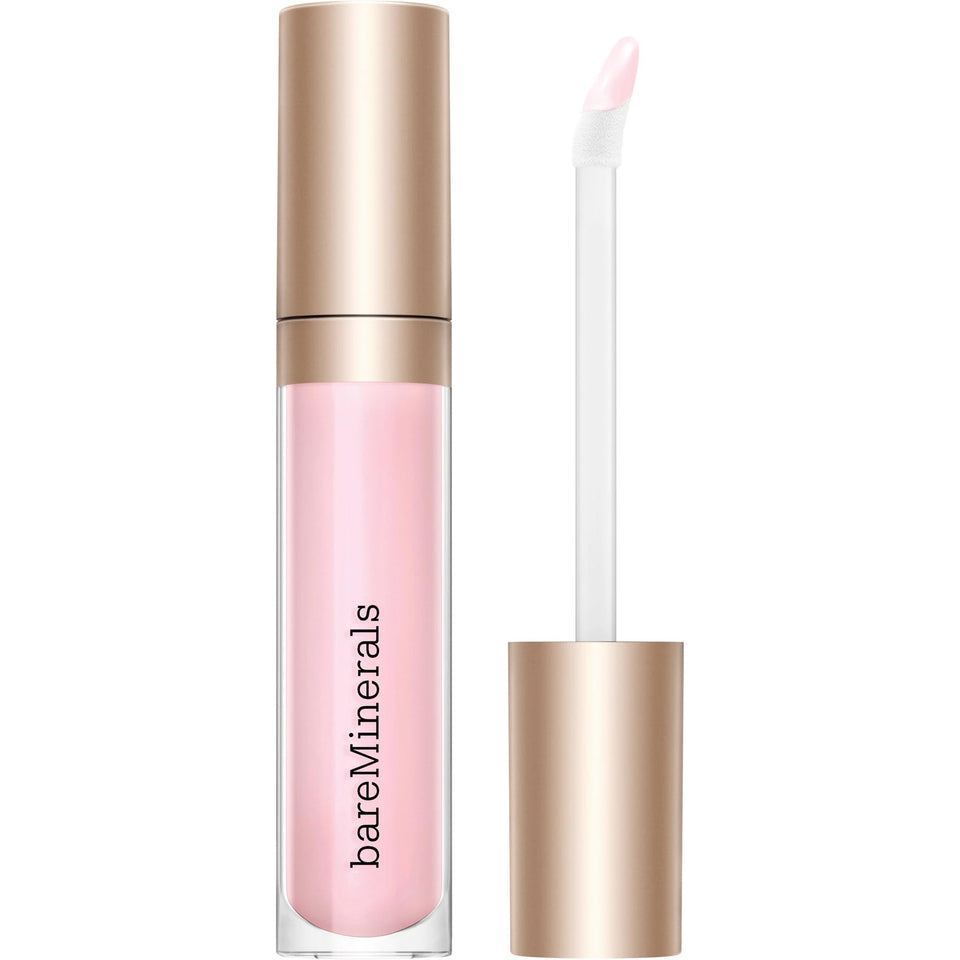 bareMinerals clarity front packaging showing tube and label, highlights clean design and gloss benefits
