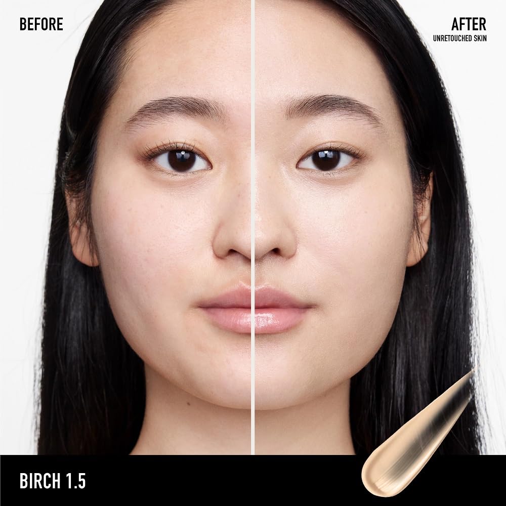 bareMinerals product dotted on hand illustrating easy blendability and hydration